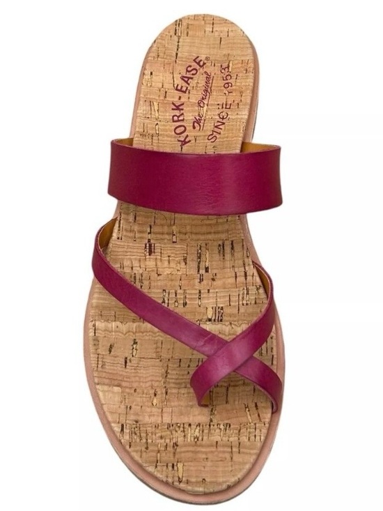 Kork-Ease Shoes - 🌸 Kork-Ease Belinda Women's Wine Red Cork Slide Sandal